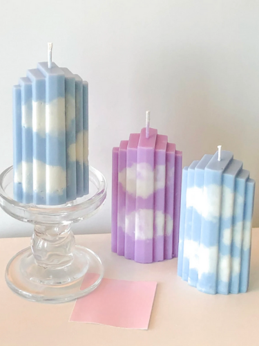 Sky Candle| Blue Sky Candle| Stair-shaped Candle| Unique Candle| Gift for her| Home decor|