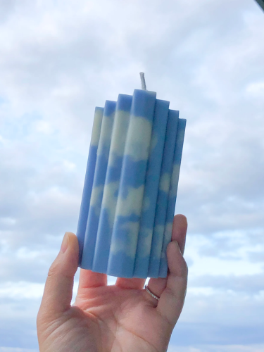 Sky Candle| Blue Sky Candle| Stair-shaped Candle| Unique Candle| Gift for her| Home decor|