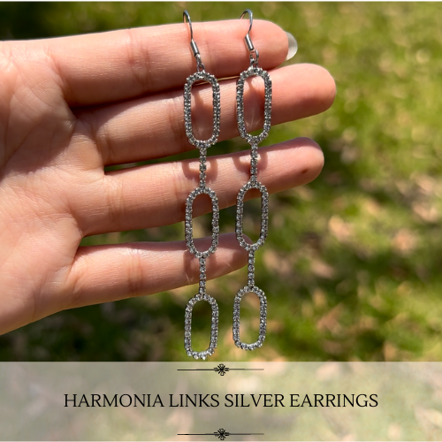 Harmonia Links Silver Earrings